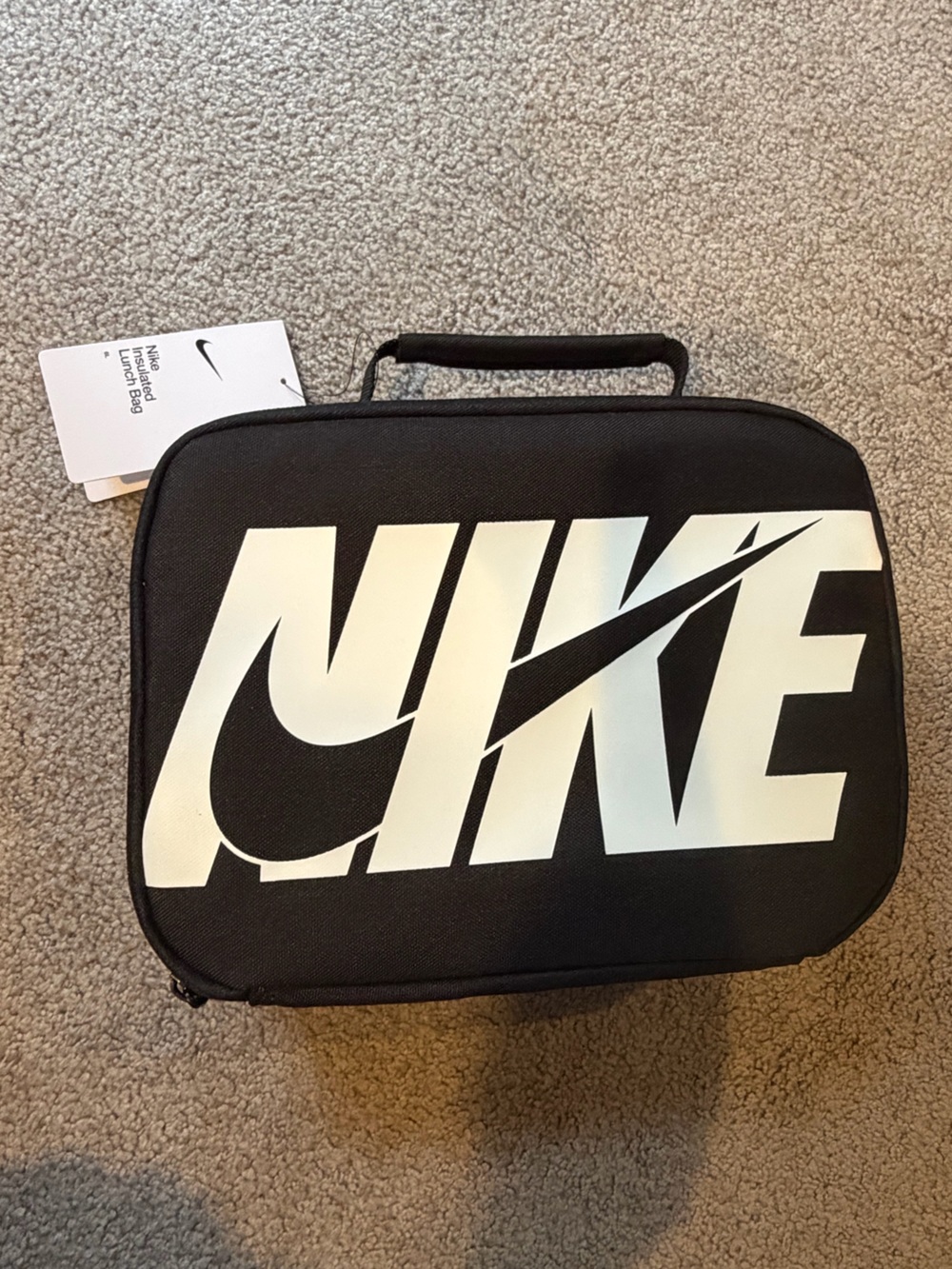 Nike Black and White Logo Toiletry/Lunch Bag for Men
